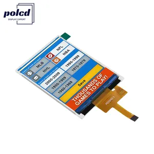 Polcd 3.2 인치 TFT LCD 240x320 해상도 4 와이어 SPI 인터페이스 3.2 산업용 제어용 소형 LCD 디스플레이
