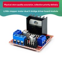 Modul Papan Penggerak Motor L298N untuk Motor DC dan Stepper, Aksesori Mobil Pintar dan Robot Buatan China