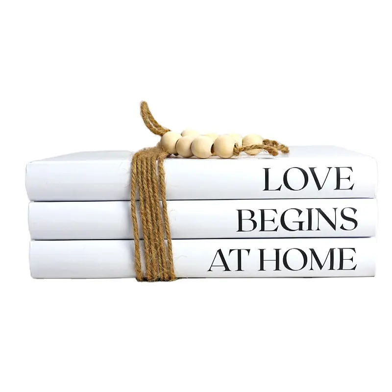 Libros decorativos para decoración del hogar, páginas en blanco, cantidad mínima de 304 unidades
