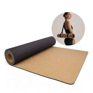 Atacado de Fábrica, Produtos de Cortiça Personalizáveis em Tamanho e Padrão, Tapete de Yoga de Cortiça Natural Personalizado, Conjunto Ecológico - Product Image 4