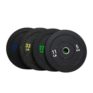 2024 Wholesale Custom Logo Stainless Steel Bumper Plate Barbell <b>Weight</b> Disc Set Color Rubber Discs - Product Image 5