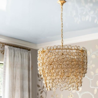 Lustre en verre entièrement en cuivre, style postmoderne, éclairage 100-265V pour salon, salle à manger, escaliers, salles de bain