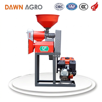 Machine à décortiquer le riz DAWN AGRO de haute qualité, moteur à essence 7,5 CV, capacité de 150 kg/h, roulement moteur, garantie 1 an pour usage domestique