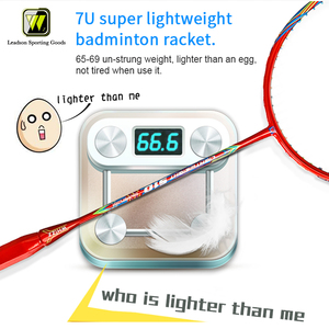 Personnalisé votre propre marque 7U unique pcs smash type 22-28LBS pleine fibre de carbone raquettes de badminton - Product Image 2