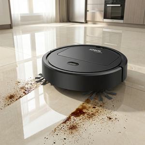 หุ่นยนต์ดูดฝุ่นแบบมีสต็อกพร้อมใช้งานสำหรับบ้านและโรงแรม ถูพื้นได้ทั้งแบบเปียกและแห้ง แรงดูด 1500Pa  แบบสาม-in-หนึ่ง - Product Image 1