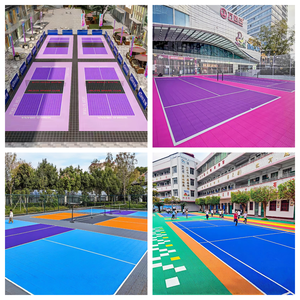 Bền thân thiện với môi chống trượt <span class=keywords><strong>PP</strong></span> nhựa cao su thể thao sàn gạch hấp thụ sốc 1.45cm dày lồng vào nhau thiết kế cho - Product Image 4