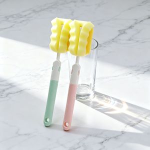 Cepillo para limpiar tazas y botellas con esponja y lazo para colgar, para termos y uso diario - Product Image 1