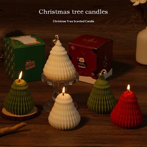 Bougie décorative artisanale <span class=keywords><strong>spirale</strong></span> petite et charmante, parfumée à la cire végétale, populaire et exquise, pour cadeau de Noël - Product Image 1