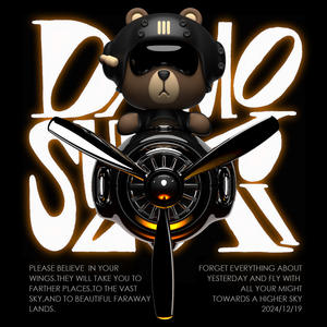 Bear <span class=keywords><strong>Pilot</strong></span> Propeller Car Perfume Auto Outlet Vent Clip Nuevo modelo Vehículo Fragancia Ambientador perfumado Hecho de plástico duradero - Product Image 2