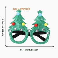 Décorations de Noël en version anglaise dorée, lunettes de Noël, fournitures de fête pour enfants, articles de Noël, cadres – Nos meilleures ventes