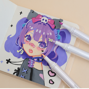 Pennarelli Acrilici Permanenti Languo M510-4 <span class=keywords><strong>Serie</strong></span> Verde Foresta con Nucleo in Cotone, Confezione Set - Product Image 6