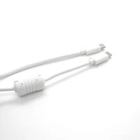 Kabel USB Type-C 1 meter Dual-C 5-konduktor dengan Jaket PVC Berpelindung dan Ferrite Bead; Kabel Pengisian Cepat PD