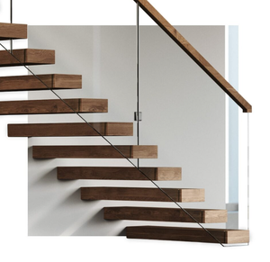 Prima câble garde-corps caché en acier Support étape et escalier Design minimaliste personnalisé escalier flottant - Product Image 2
