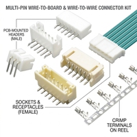 Kit de connecteurs multi-contacts pour câblage automobile, bornes à sertir pour lampes de voiture