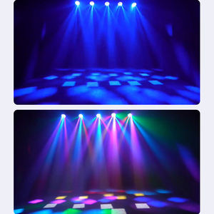 DMX 미니 7x40W 꿀벌 눈 픽셀 무대 라이트 스트립 7x40 RGBW LED 줌 빔 워시 이동 헤드 B 눈 미니 740 링 원 헤일로 효과 - Product Image 5