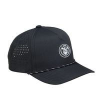 Personnalisé Hommes Laser Cut Trou Sueur Étanche Flottant Flottant Étanche 5 Panneau Golf Snapback Caps Chapeaux pour Hommes Homme