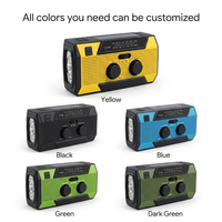 Wind up Solar Hand Crank 5000mAh Rechargeable Phone Charger Reading Light Portable Camping Off Grid Emergency Radio