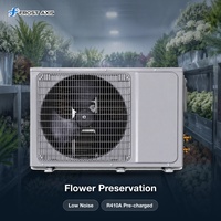 Unit Pendingin DC Inverter dengan Sistem Defrost Gas Panas untuk Penyimpanan Bunga dan Tanaman, Toko Bunga, 220V 380V