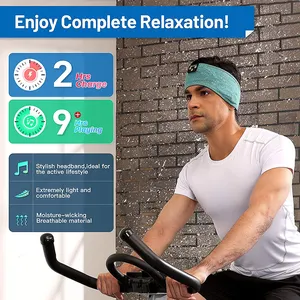 Produtos mais vendidos 2023 100% qualidade seguro sem fio headband dormir máscara com fone de ouvido para dormir esportes ioga