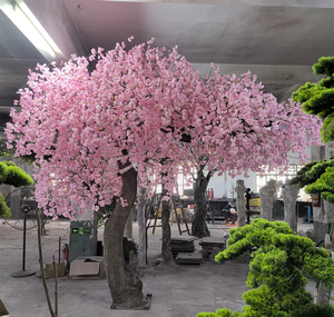 Khổng Lồ Màu hồng lụa Sakura cây treo cây hoa anh đào khóc cây hoa cho lối đi trang trí khách sạn đám cưới - Product Image 1