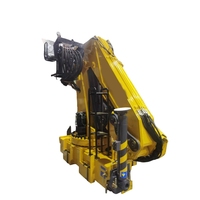 Style chaud 7 tonnes Chine Chargement hydraulique Pliant Boom Grue de levage Grue montée sur camion