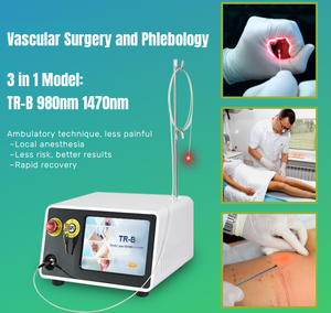 Láser de Diodo de Doble Onda 980nm+1470nm para Tratamiento EVLT Endovenoso, Máquina de Eliminación de Venas Varicosas Vasculares - Product Image 6