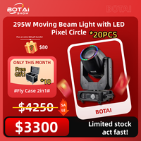 BOTAI 20 pièces 295W RGBWA lumière à faisceau mobile LED Pixel cercle anneau pour Concerts/Clubs-DMX512/contrôle RDM lumières de scène magnétiques