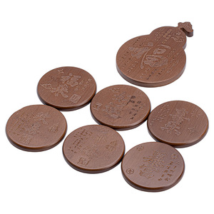 Bamboo Teacup Coaster Round Heat Resistant Non Slip Mat For Kung Fu <b>Tea</b> <b>Set</b> Afternoon <b>Tea</b> Accessory - Product Image 5