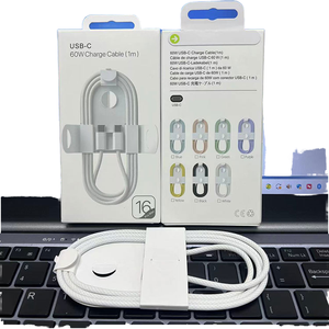 Câble USB-C vers USB-C tressé en nylon de 1 m (3,3 pi) 60 W avec conducteur en cuivre pur, charge rapide 3A <span class=keywords><strong>pour</strong></span> <span class=keywords><strong>iPhone</strong></span> et téléphone portable - Product Image 1