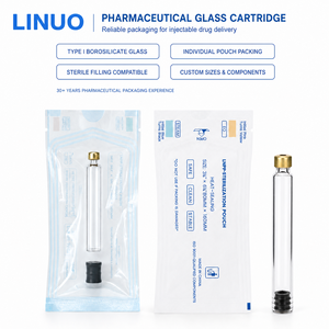 Cartucho de Vidrio Estéril de Precisión LINUO RTU de 1.8ml y 3ml, de Borosilicato, Certificado por la FDA de EE. UU., DMF e ISO, para Inyector Tipo Pluma - Product Image 1