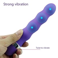 Vibrador Anal con Forma de Varilla para Mujeres, Estimulador de Punto G y Clítoris, Masturbador con Rosca, Masajeador, Dildo Grande