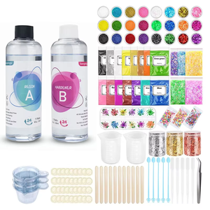 <span class=keywords><strong>Kit</strong></span> Inicial de Resina Epóxi de Duas Componentes com Cola AB para Iniciantes em Fabricação de Joias - Product Image 1