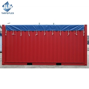 Bâches en PVC de haute qualité résistantes aux UV et à l'usure 800 g/m² pour les couvertures de conteneurs à toit ouvert ou les couvertures de conteneurs à plateau <span class=keywords><strong>plat</strong></span> - Product Image 2