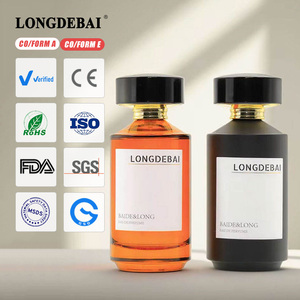Botella de Perfume de Vidrio Vacía Personalizada para Hombre, Botella de Colonia Cilíndrica de 50 ml, Fabricante de Botellas de Perfume Redondas de Lujo de 100 ml - Product Image 1