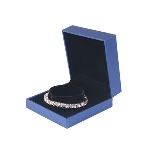 Luxury Custom PU Leather Jewelry <b>Storage</b> Gift <b>Box</b> with <b>Velvet</b> Lining Square Shape Custom Design & Logo - Product Image 2