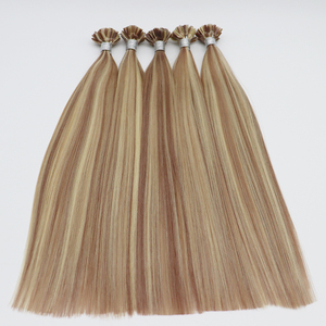 Extensions de cheveux à double pointe en U pur Extension de cheveux humains vierges italiens européens Kératine U V Tip pour salon - Product Image 4