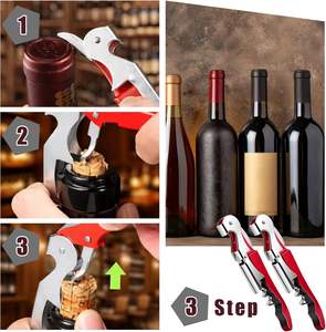 Sacacorchos Manual Multicolor para el Hogar y la Cocina, Abridor de Botellas de Vino de Acero Inoxidable, Sacacorchos Colorido para Bodas - Product Image 6
