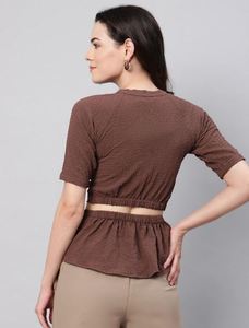 Haut pour femmes à porter en été, léger, respirant, décontracté, haut pour femmes, vêtements de fête, fabriqué en Inde, haut pour femmes - Product Image 4