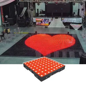 Portable intérieur extérieur boîte de nuit dmx led piste de danse lumière de scène magnétique