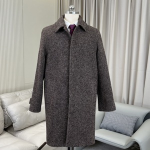 Áo khoác len pha cao cấp JXKRSZF thiết kế theo phong cách cổ điển châu Âu, may đo riêng, lấy cảm hứng từ di sản xa xỉ. - Product Image 2