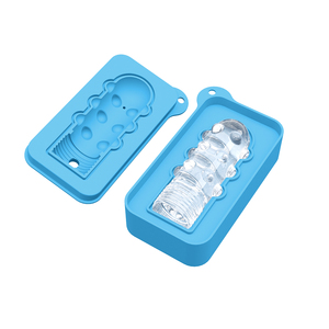 Molde de Silicona para Cubitos de Hielo con Forma de <span class=keywords><strong>Arma</strong></span>, Novedoso y Divertido, de Grado Alimenticio, Ecológico, Resistente al Congelador, para Fiestas y Bromas, Fabricante de Hielo Único - Product Image 1