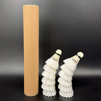 DunRun DR-07 Shuttlecock Bulu Bebek Pemutih untuk Latihan Badminton, Produsen Shuttlecock untuk Pengguna Klub