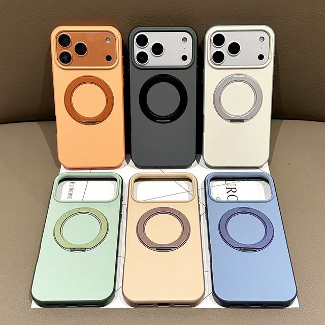 Shockproof Phone Case for iPhone 17/16/15/14/13 Pro Max Military-Grade Drop Protection with Magnetic Stand Holder