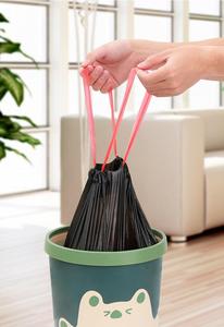 ถุงขยะแบบมีเชือกผูก ถุงพลาสติกสำหรับครัว ห้องน้ำ สำนักงาน และใช้ในครัวเรือน - Product Image 4