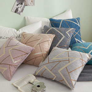 家庭装飾クッションリネン枕カバー45 * 45cm洗える持続可能な幾何学的クッションカバーソファ枕 - Product Image 2