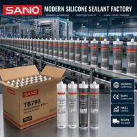 Scellant silicone neutre Sanvo 300ml, résistant aux intempéries, pour la construction, le travail du bois, la liaison, étanchéité haute résistance pour fenêtres, portes, OEM