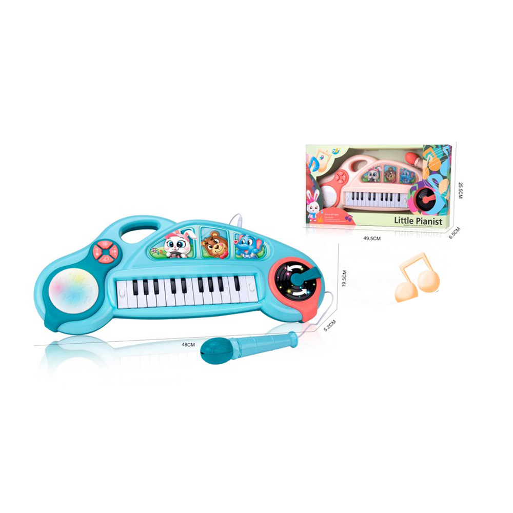 Обучающие игрушки, электрический барабан, игровой микрофон для детей, игрушки пианино с подсветкой и музыкой