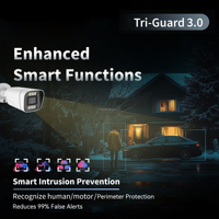 Sistema de Cámaras de Seguridad IP POE CMOS de 4 Piezas, 2MP/4MP/8MP, con Almacenamiento en la Nube, Audio Bidireccional y Detección de Movimiento