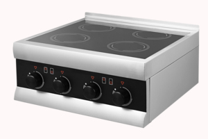 Table de cuisson à induction commerciale à technologie Half Bridge avec 4 zones/brûleurs AM-CDT401 Cuisinière à induction commerciale AM-CDT401 AM-CDT4 - Product Image 4