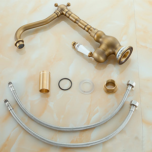 Robinet de <span class=keywords><strong>cuisine</strong></span> <span class=keywords><strong>vintage</strong></span> moderne, mélangeur d'eau, robinet à poignée unique, thermostatique, pour salle de bain, style classique - Product Image 6